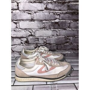 Tretorn Rawlins Pink White Colorblock Lace Up Low Sneakers Women Sz 8M US/39EU